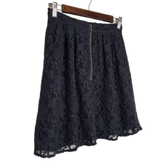 Kimchi Blue | Black Lined Lace Pocket Skirt | 2 - Picture 11 of 14